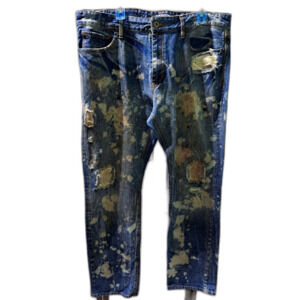 Rocawear Straight Fit Blvk Distressed Painter's Jeans Y2K Streetwear Men's 40